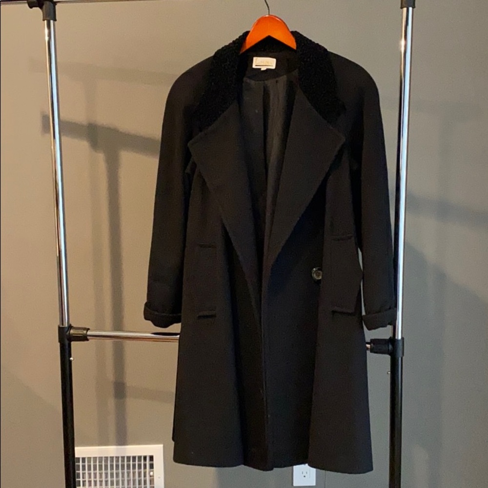 Gently used 100% wool swing jacket.